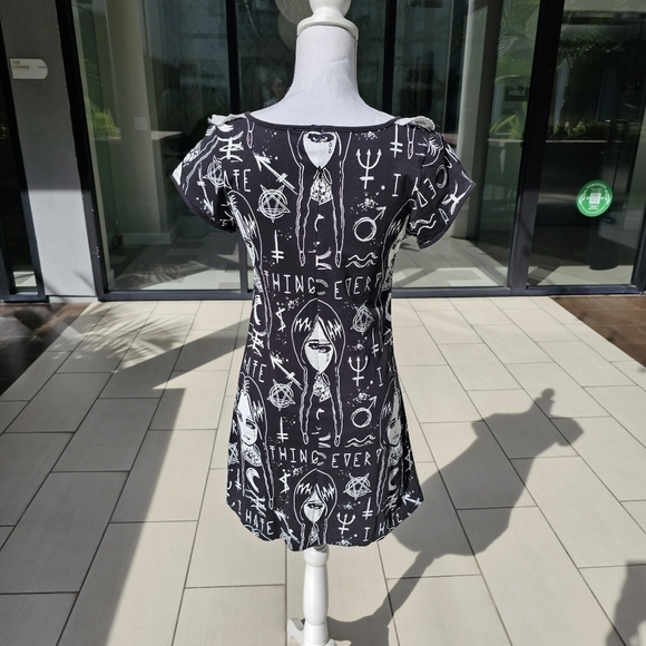 Rat Baby ✦ Occult Gothic Dress ✦ “I Hate Everything” Statement Print XL Rare HTF - Picture 8 of 17